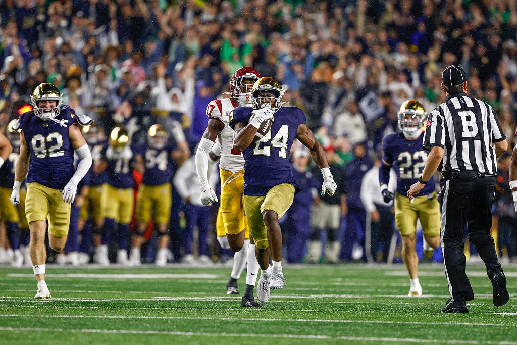Jadarian Price, the big-play Notre Dame football RB next to Jeremiyah Love, declares for 2026 NFL Draft