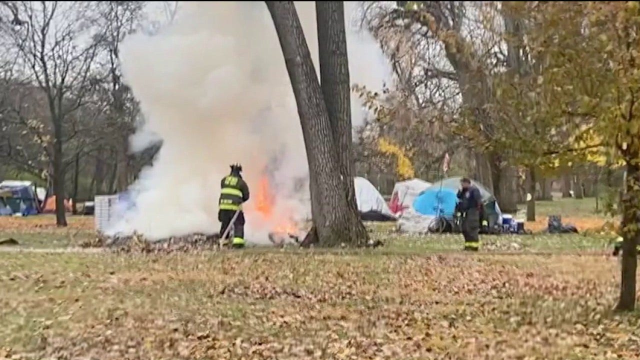 Neighbors blame Legion Park fires on homeless camp, demand city action