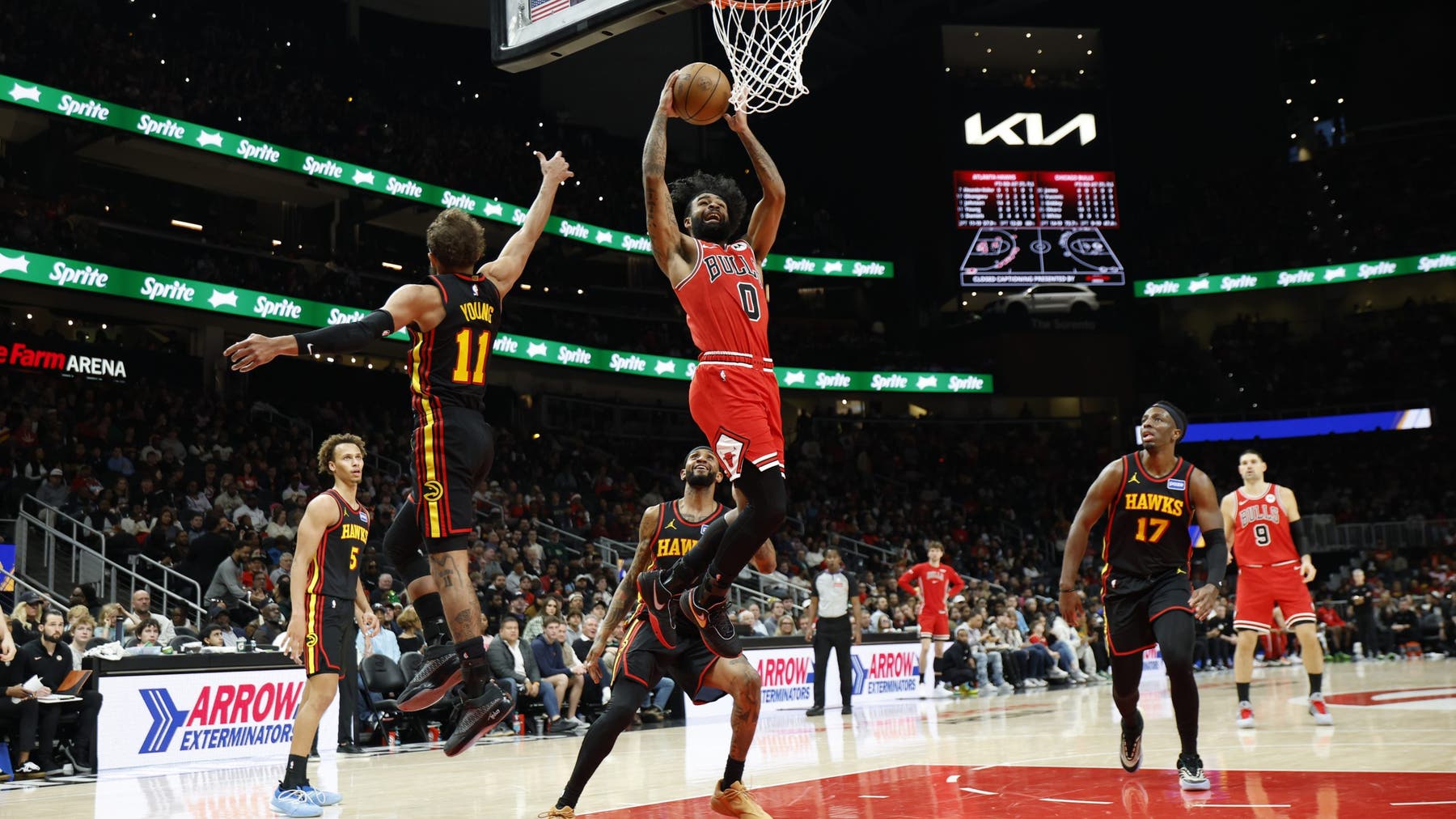 Bulls beat the Hawks 152-150 in the highest-scoring game in the NBA this season