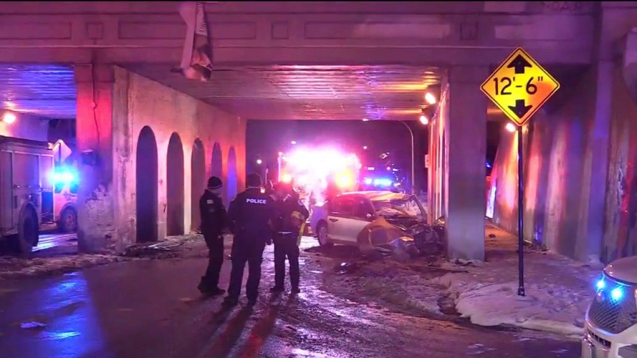 Stolen car crash leaves 2 critically hurt on Chicago's SW Side