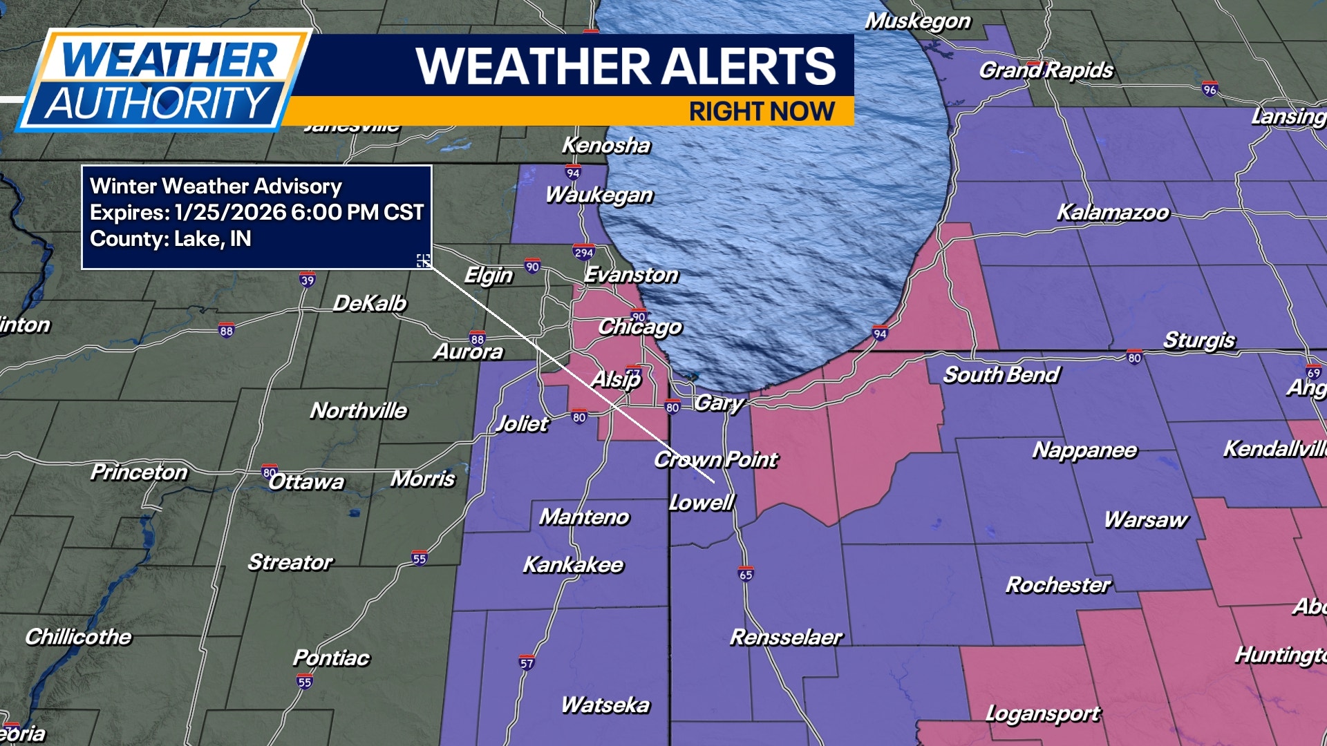 Chicago weather: Winter Storm Warning in effect until 6 p.m. tonight