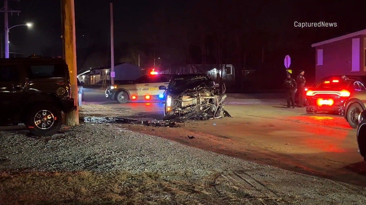 Northwest Indiana officer hospitalized after head-on crash during police pursuit: sheriff