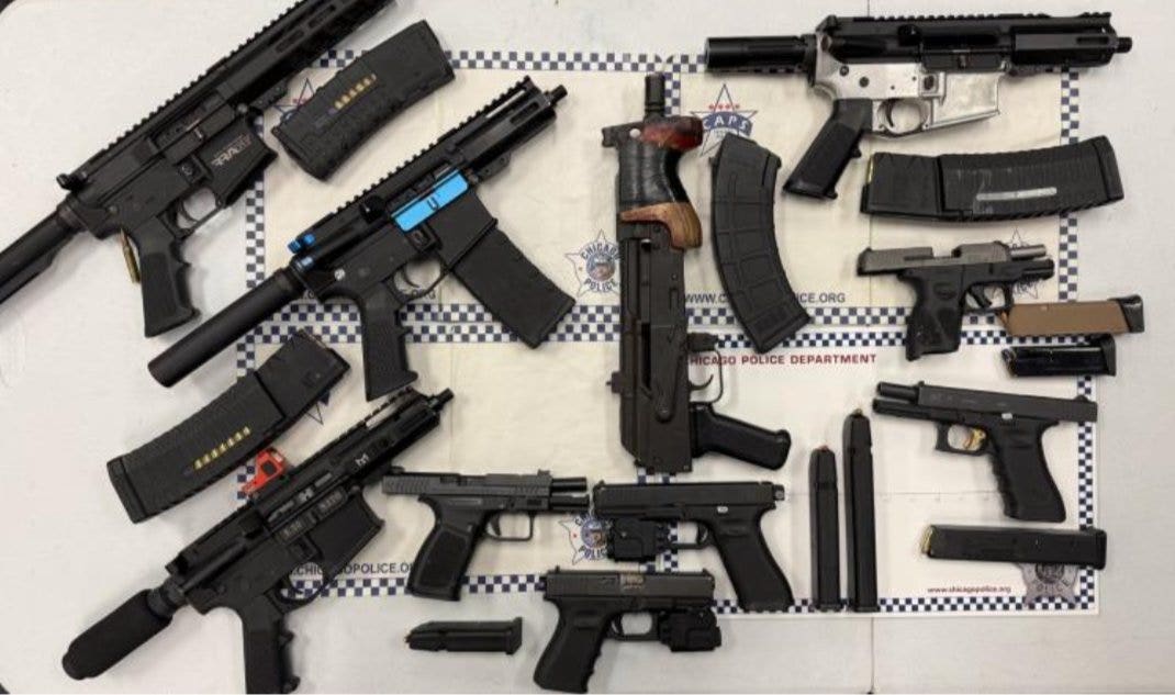 Chicago police recover 10 weapons at illegal party