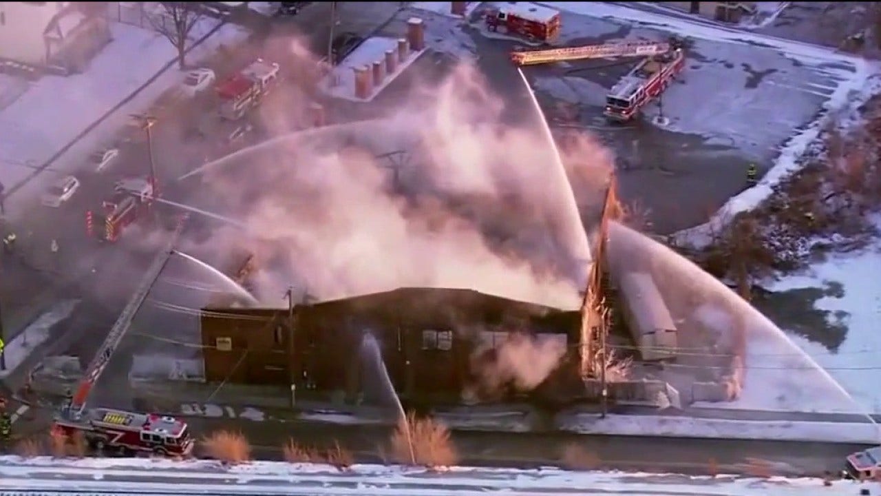 Two-alarm fire damages commercial building in Joliet