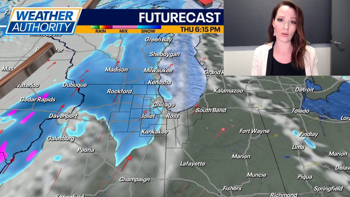 Chicago weather: Heavy lake effect snow will pile up in parts of Northwest Indiana tonight