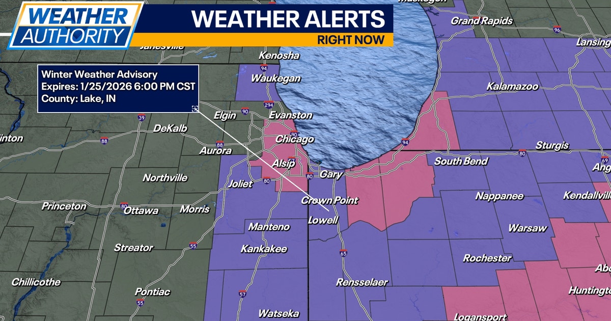 Chicago weather: Winter Storm Warning in effect until 6 p.m. tonight