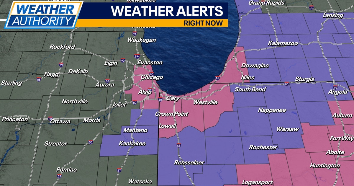 Chicago weather: Winter Storm Warning in effect through Monday in parts on Indiana