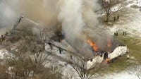 Massive blaze destroys suburban Chicago church