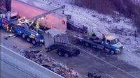 Semi crash on I-65 exit ramp spills mail across roadway in NW Indiana