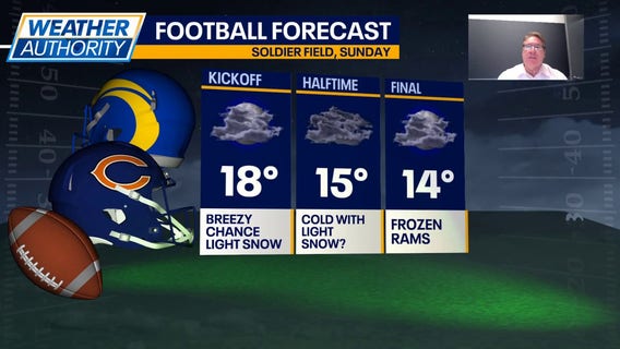 Chicago weather: Snow showers, subzero wind chills possible for Bears game