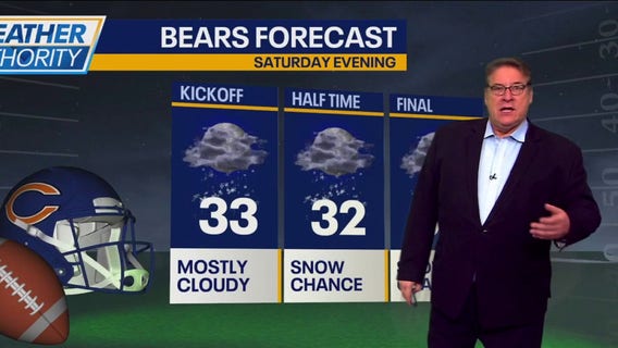 Chicago weather: Rainy start, chance of snow during Bears game