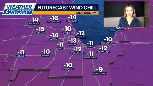 Chicago weather: Brutally cold and windy today with subzero wind chills