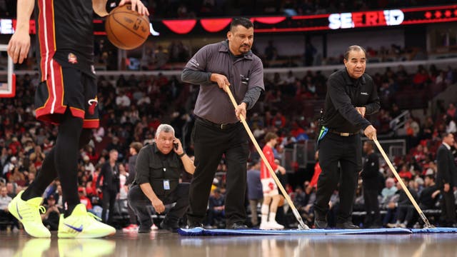 Thursday night's Heat-Bulls game at the United Center postponed due to court conditions