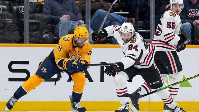 Drew Commesso makes 37 saves for 1st NHL shutout and victory, Blackhawks beat Predators 3-0
