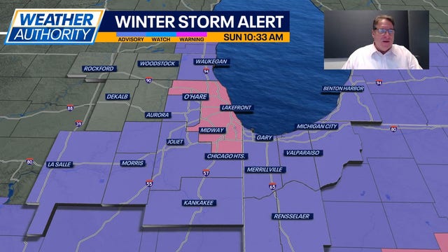 Chicago weather: Winter Storm Warning for heavy snow near Lake Michigan