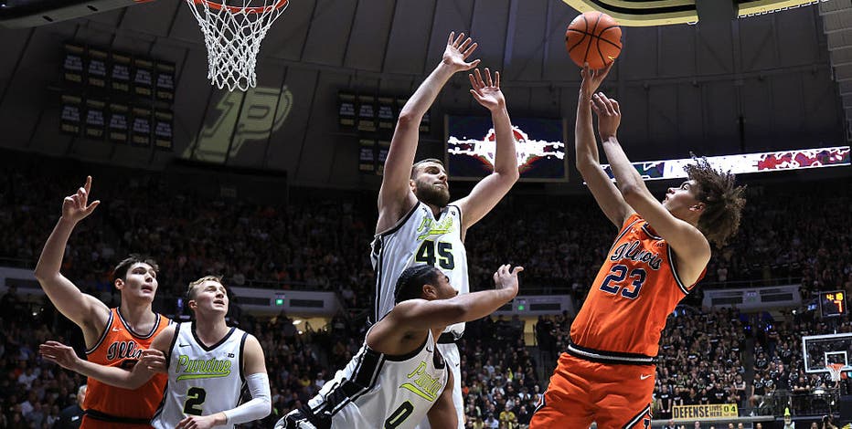 Keaton Wagler explodes for 46, leading No. 11 Illinois past No. 4 Purdue