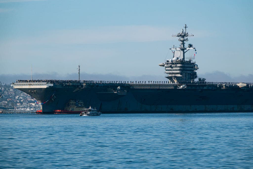 U.S. Navy shoots downs Iranian drone near aircraft carrier as tensions rise in Arabian Sea
