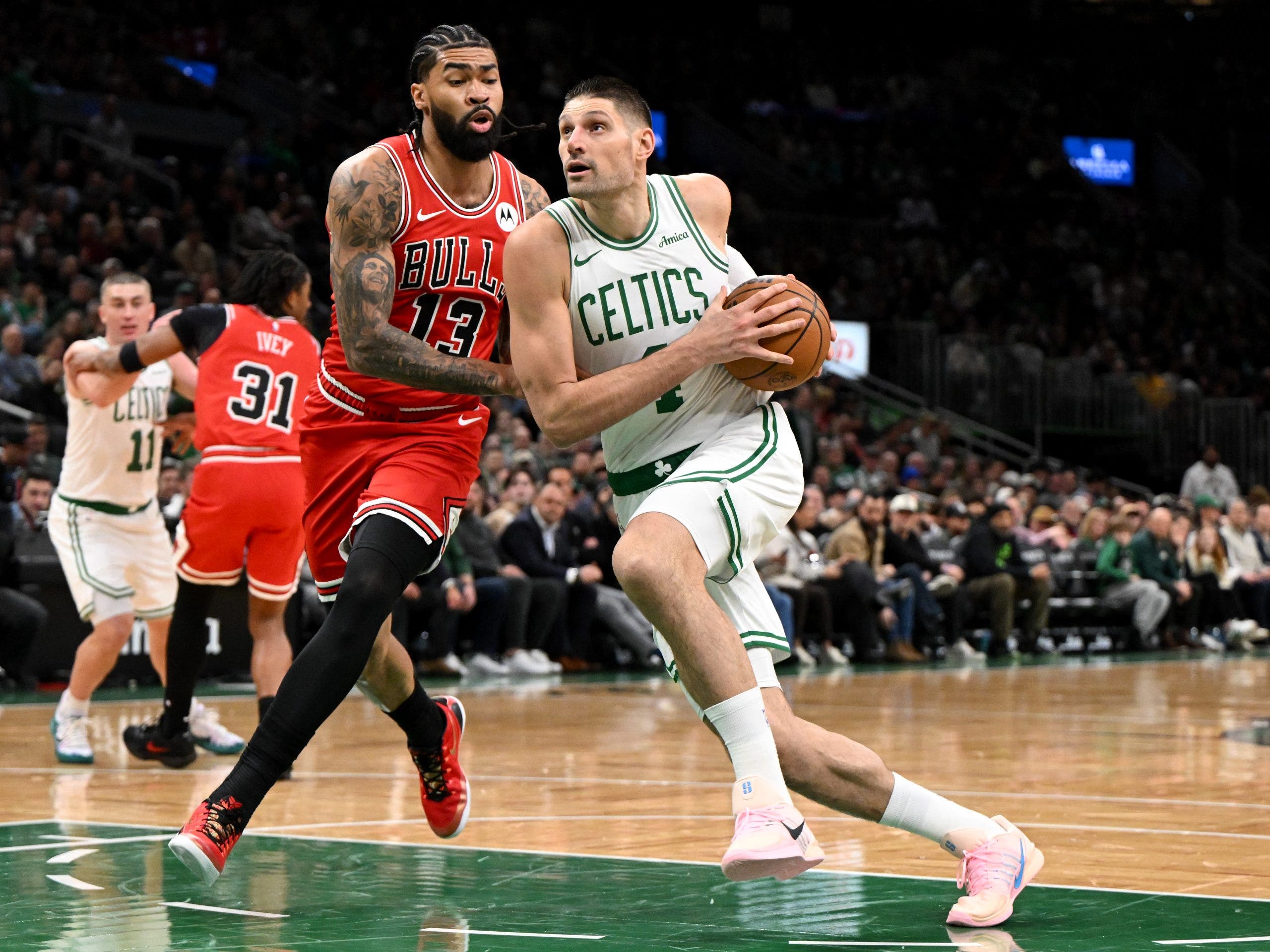 Celtics beat injury-riddled Bulls 124-105 as Vucevic scores 19 against his former team