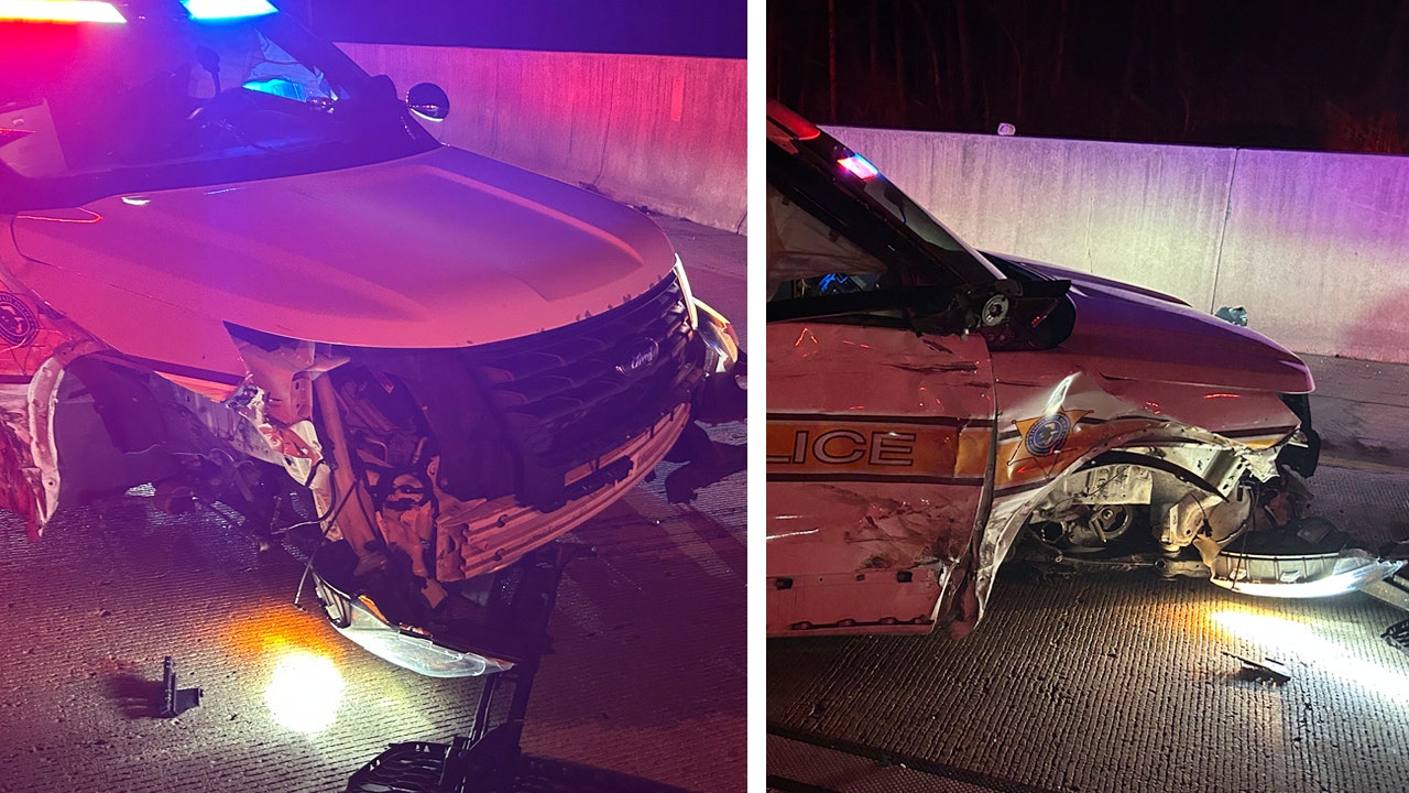 Driver charged after crashing into state trooper’s squad car in suburban Chicago: police