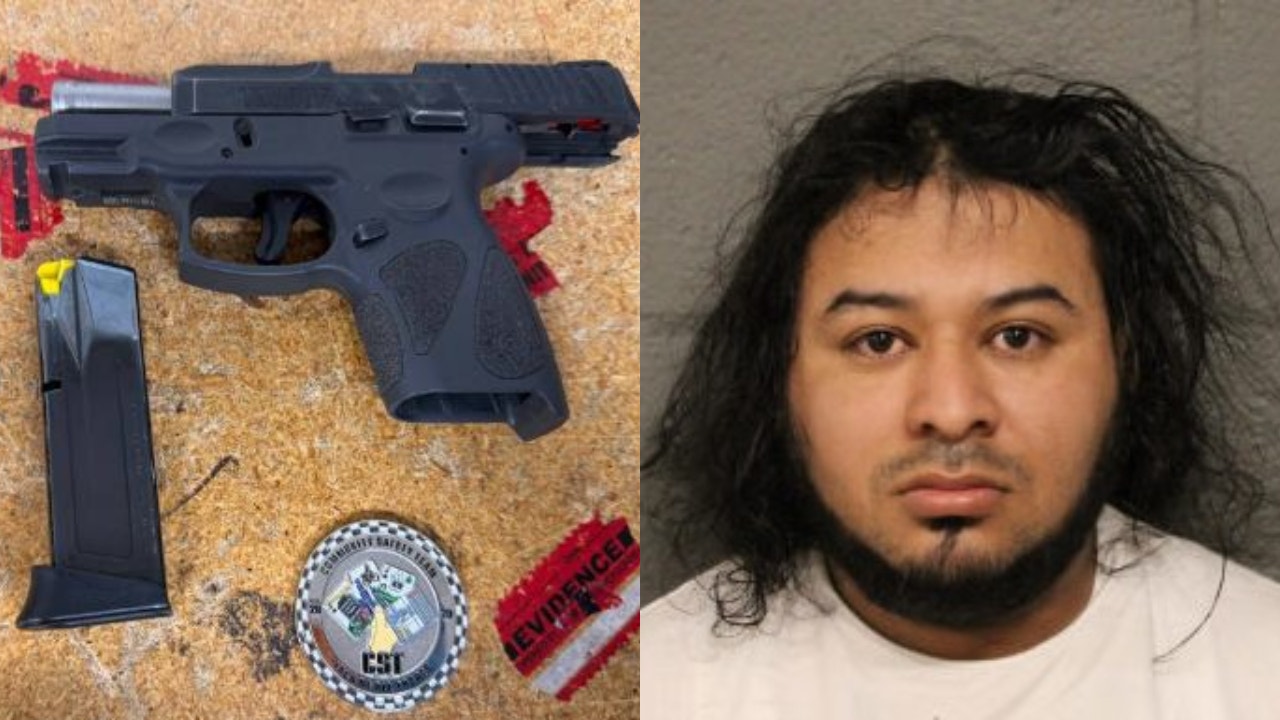 Cook County police: Man charged after loaded, stolen gun found during Chicago traffic stop