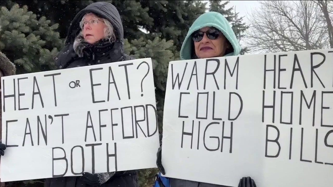 Protests over high NIPSCO bills outside of company's headquarters