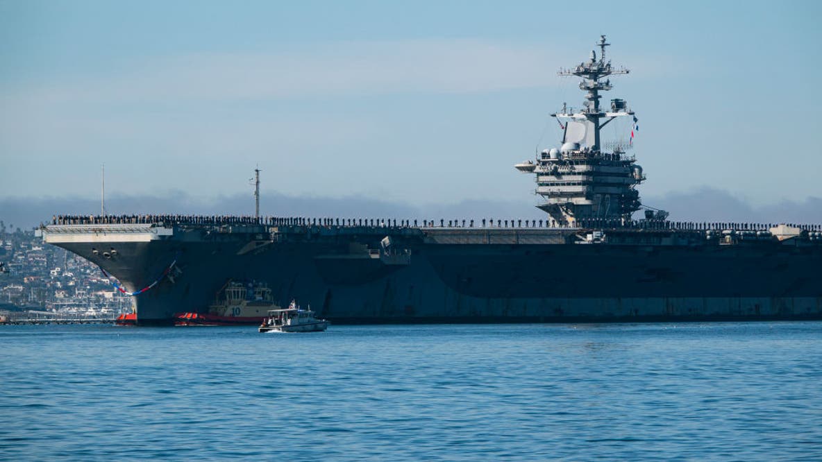 U.S. Navy shoots downs Iranian drone near aircraft carrier as tensions rise in Arabian Sea
