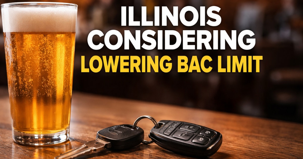 Illinois bill would lower legal blood alcohol limit for drivers