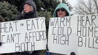 Protests over high NIPSCO bills outside of company's headquarters