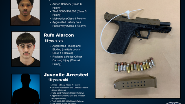 Five teens arrested after armed robbery, chase and crash in Aurora: police