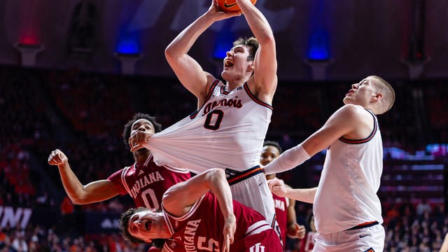 David Mirkovic scores 25, Kylan Boswell returns as No. 8 Illinois beats Indiana 71-51