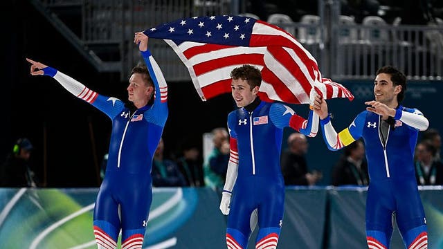 Chicagoland natives Ethan Cepuran, Emery Lehman win Silver in Team Pursuit to cap Lehman's career