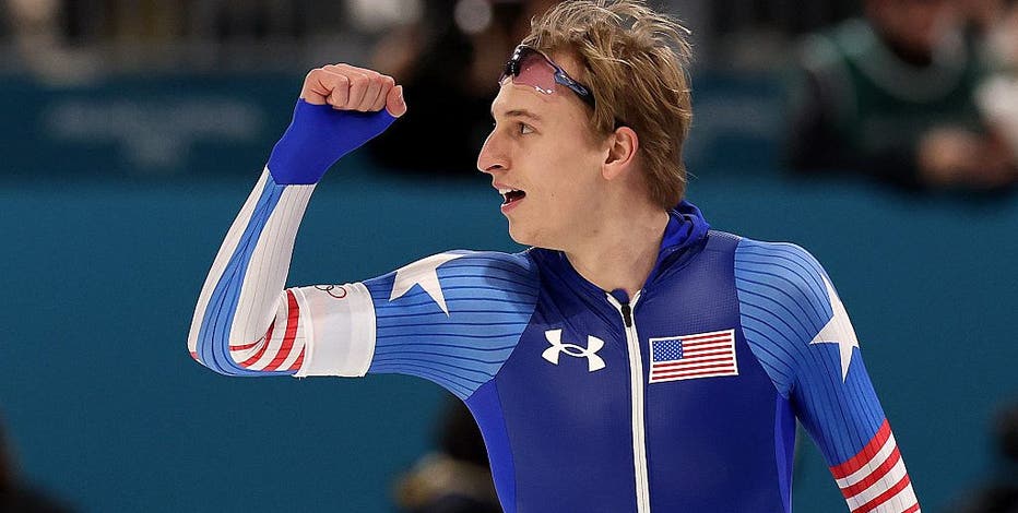 Jordan Stolz joins Eric Heiden with a 500-1,000 speedskating double gold at the Olympics