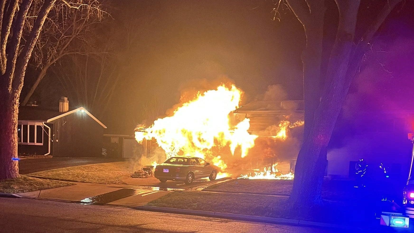 Resident rescued as crews battle fully involved house fire in Wauconda
