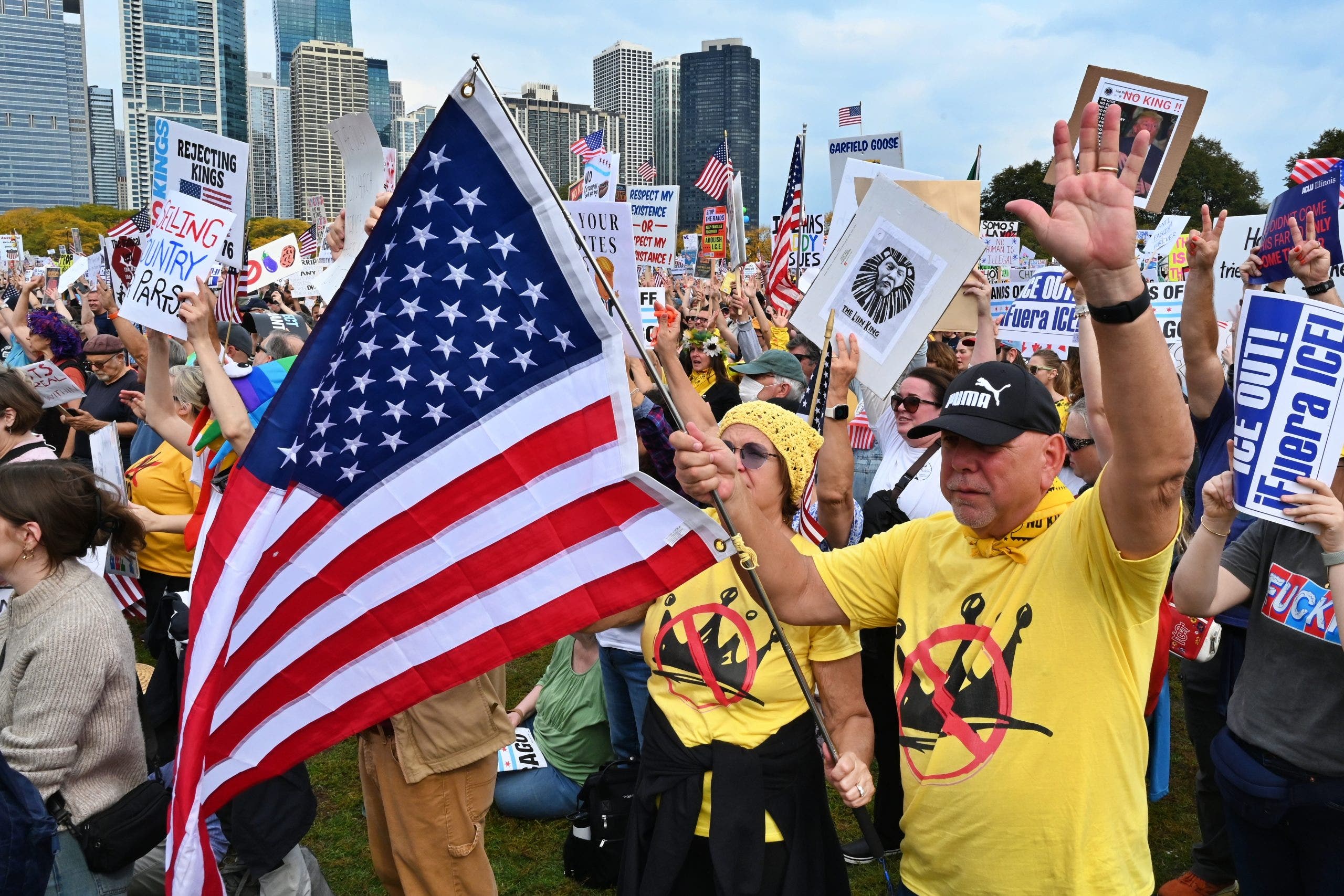 Chicago’s No Kings protest draws thousands to Loop amid Iran war, rising gas prices nationwide