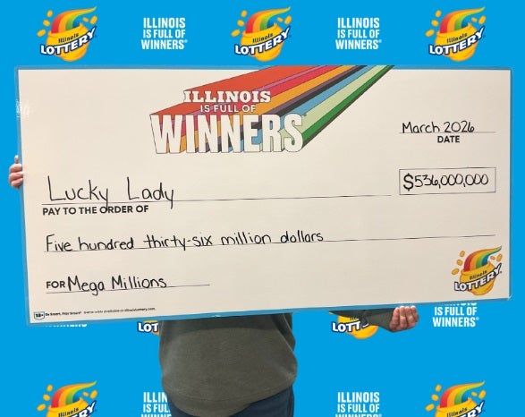 Illinois woman claims $536M Mega Millions jackpot purchased online