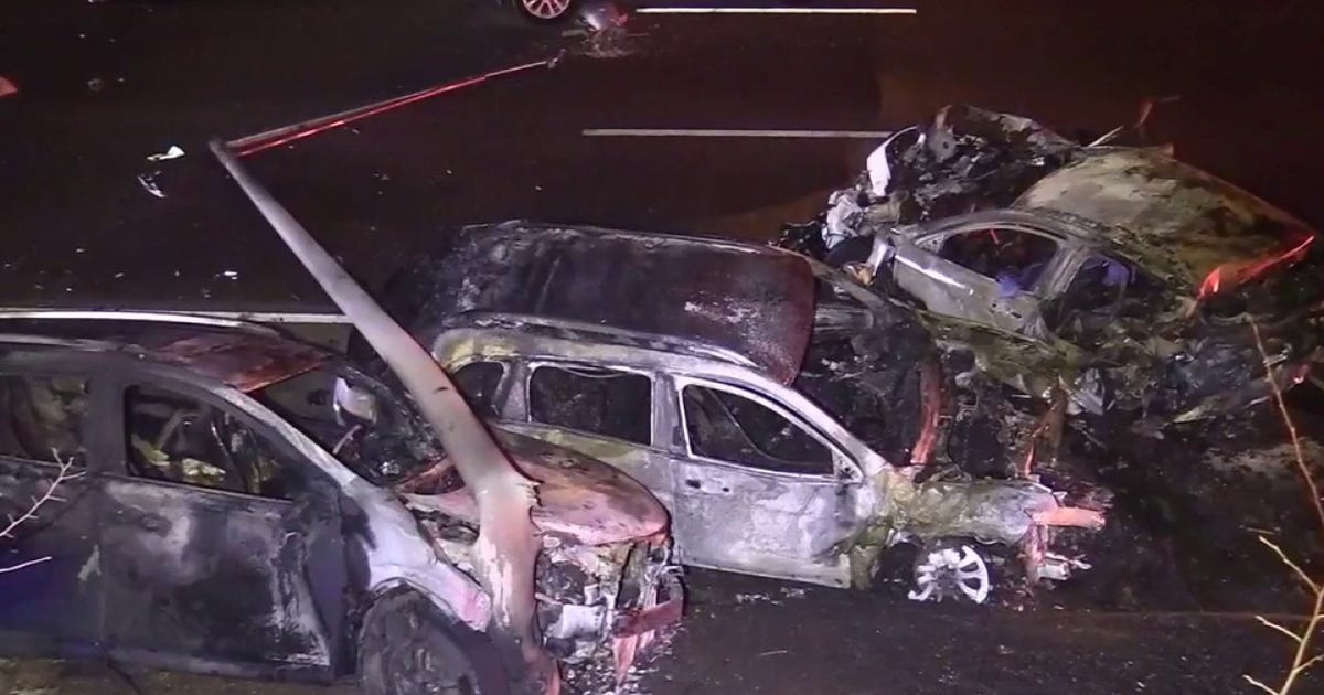 Fiery I-90 crash involving 5 cars leaves driver dead | FOX 32 Chicago