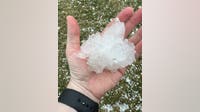 Chicago weather: Photos show baseball-sized hail as severe storms sweep through Chicago area