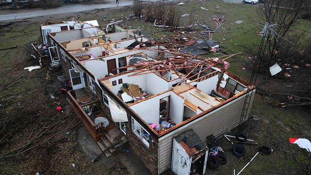 Tornadoes rip through Chicago-area, NW Indiana, killing 2 and leaving widespread damage