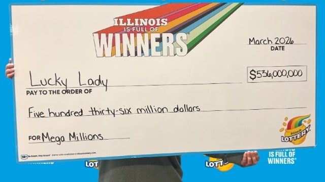 Illinois woman claims $536M Mega Millions jackpot purchased online