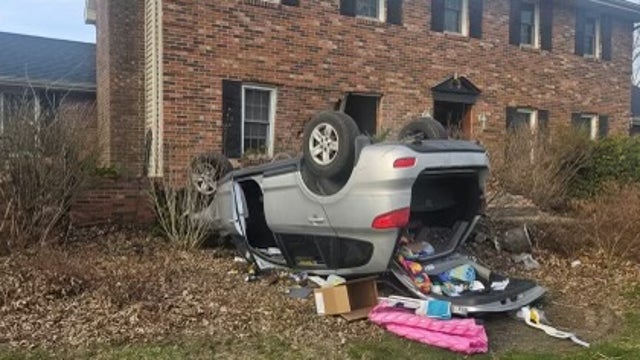 SUV crashes into northwest Indiana home, rolls over