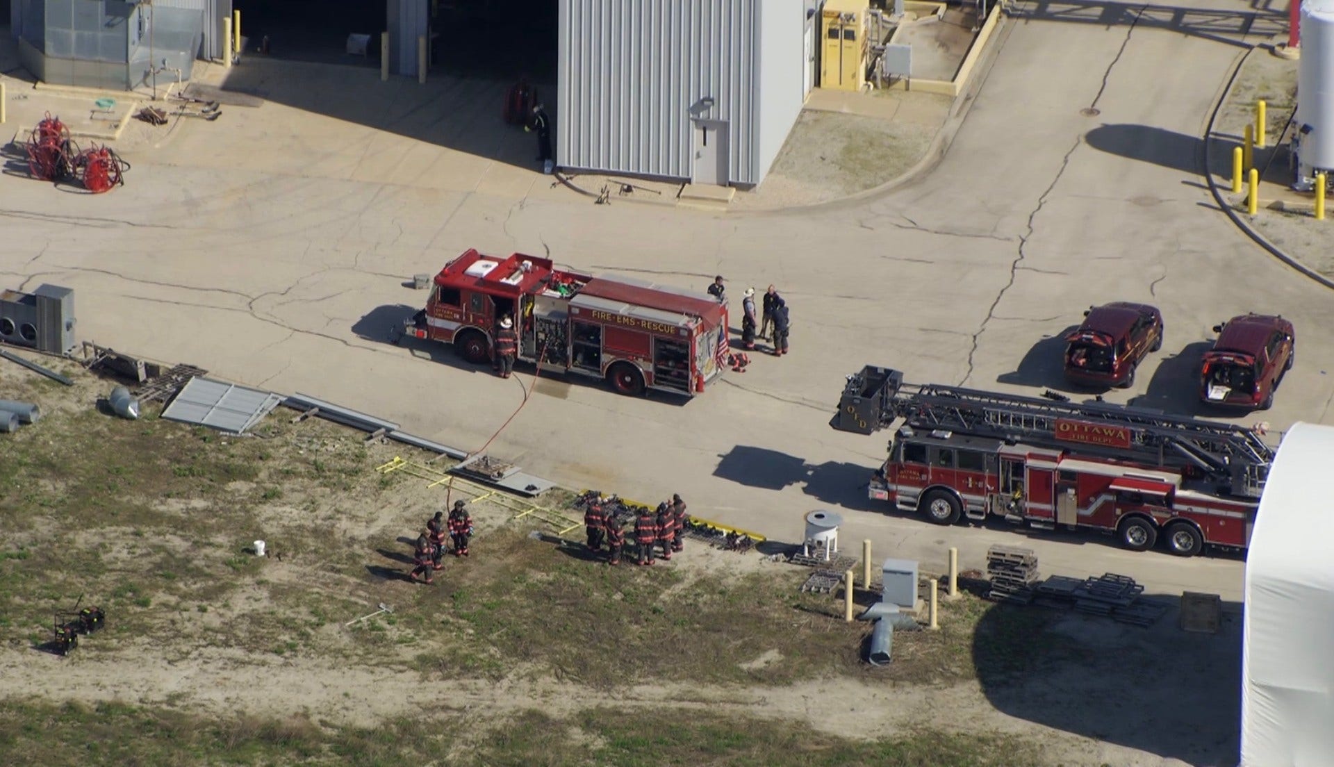 Fire reported at Ottawa chemical plant