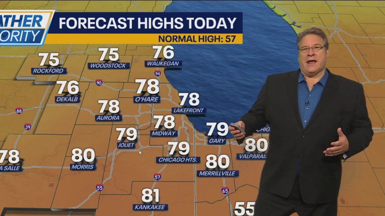 Chicago weather: Warm, windy Sunday before rounds of rainfall