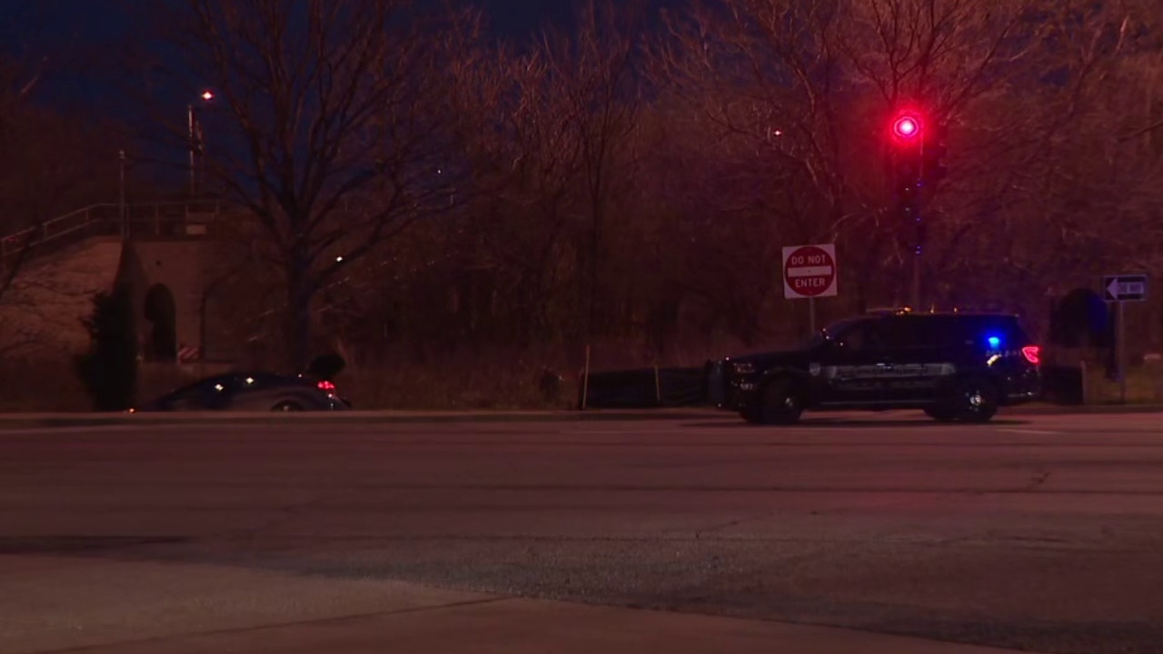 Manhunt underway in suburban Chicago following police chase, crash
