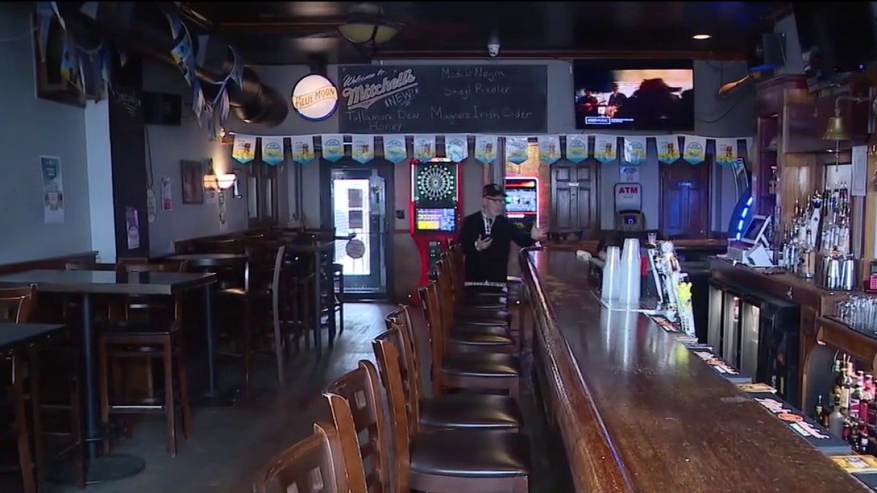 Bars empty as White Sox home opener postponed to Friday