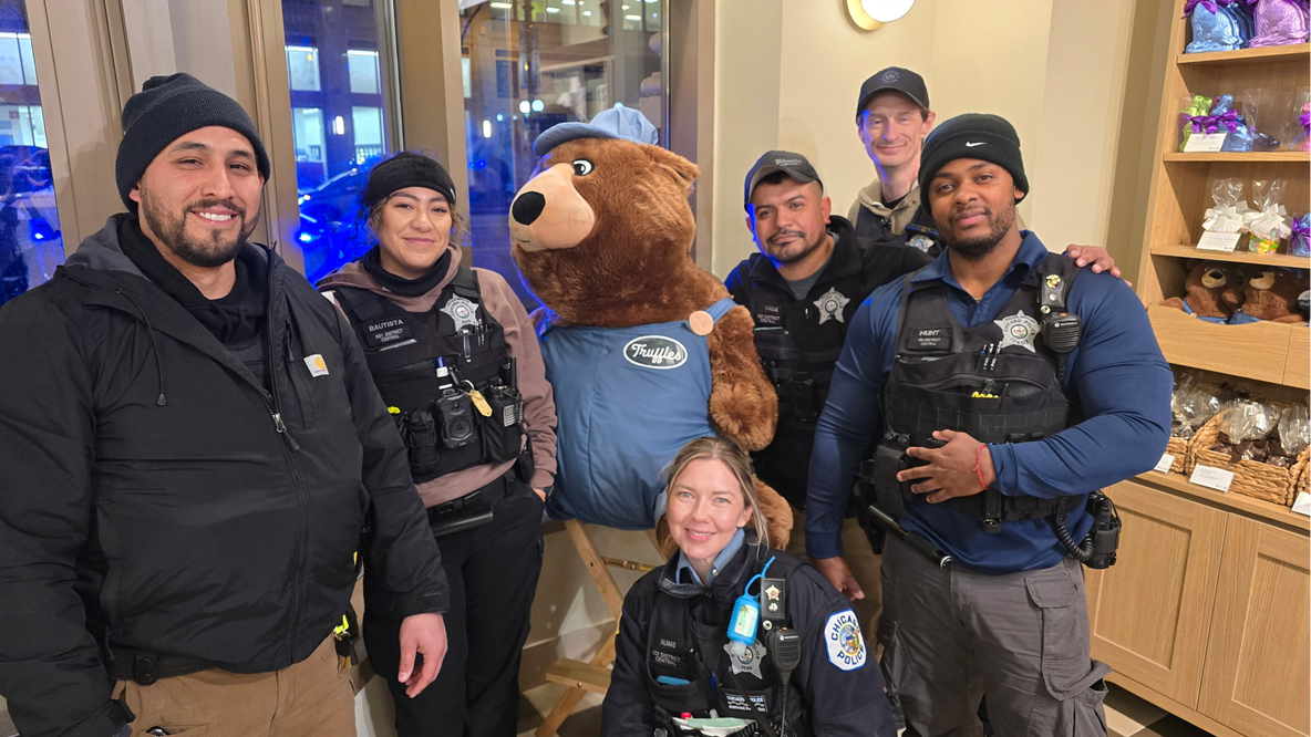 Stolen teddy bear returned after teen takeover in Chicago Loop