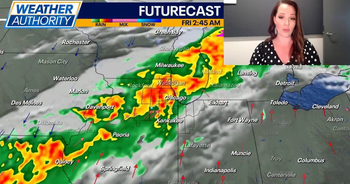 Chicago weather: Heavy rain and a few storms will move in overnight