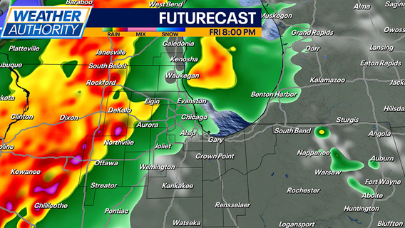 Previewing Friday night's possible severe weather across Chicagoland