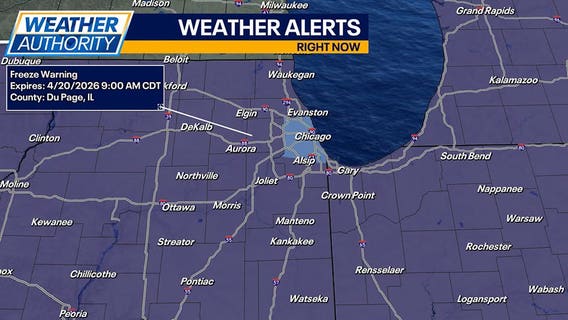 Chicago weather: Freeze Warnings and Frost Advisories have been issued for all of Chicagoland
