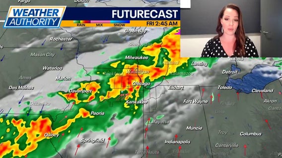 Chicago weather: Heavy rain and a few storms will move in overnight