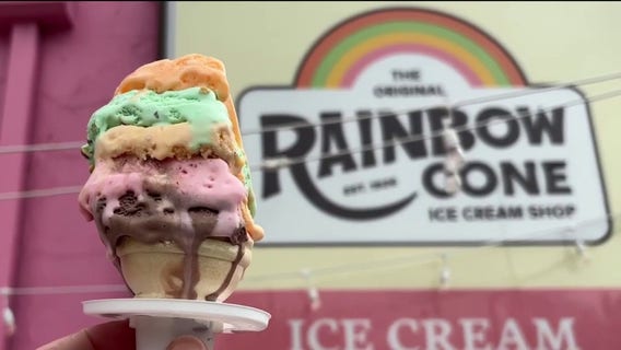 Chicago's Original Rainbow Cone prepares for 100th anniversary, celebrates signature 5-slice cone